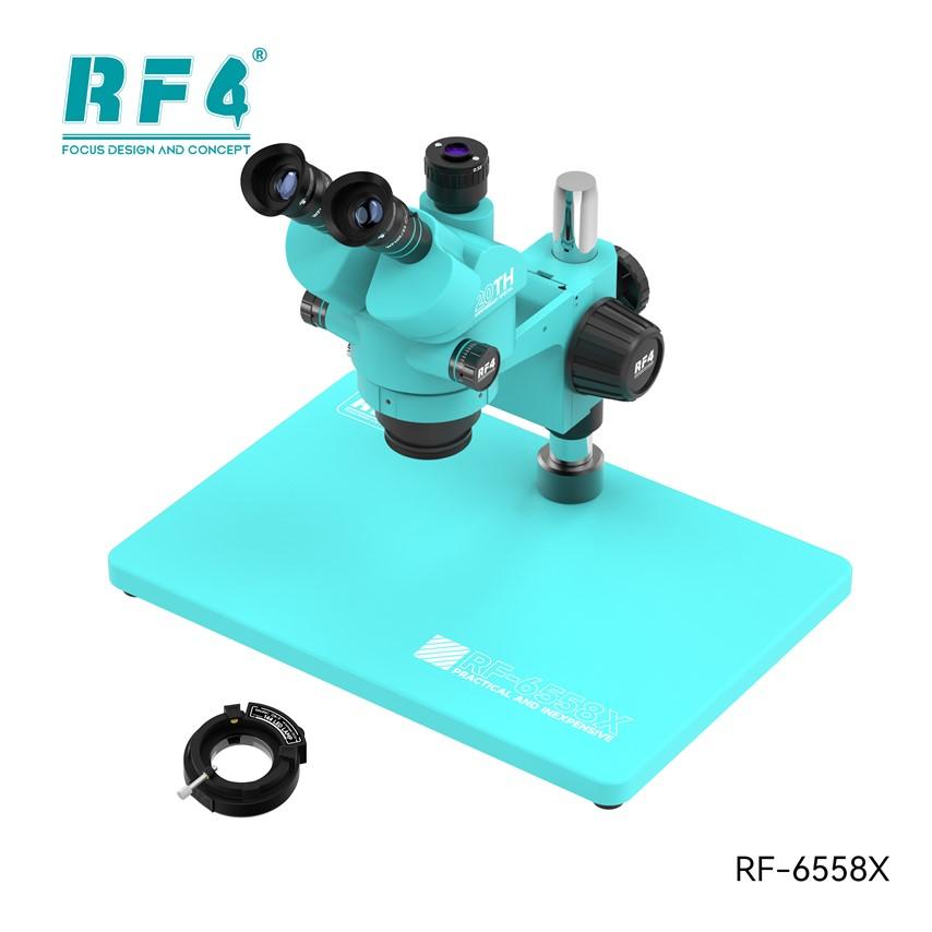 TRINO - MICROSCOPIO RF4 RF-6558X + BARLOW 0.7X