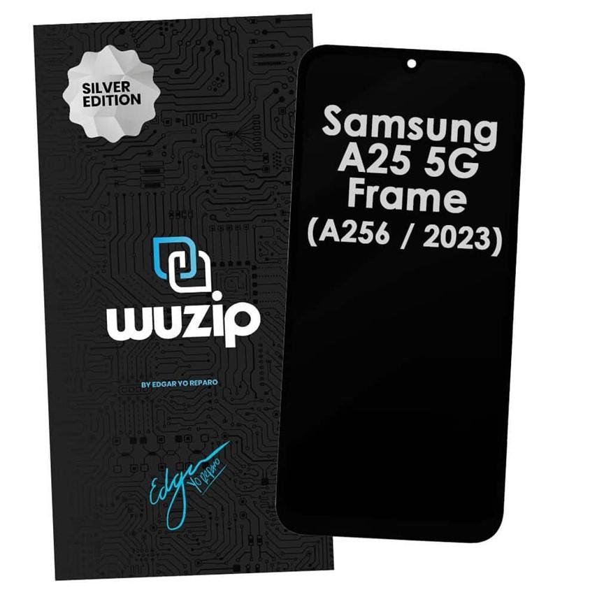 MODULO SAMSUNG A25 A256 C/MARCO - WUZIP SILVER (CALIDAD INCELL)
